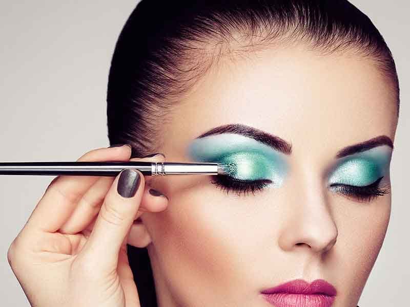 Bridal makeup session at Hairmess Salon in Boca Raton
